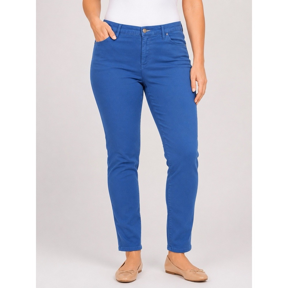 Talbots Jegging Curvy 14W Blue Stretch Skinny Ankle Jeans Plus Size 28.5 Inseam